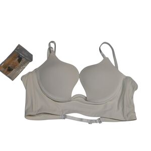 ExcessBra Women's Plunge Deep U Push Up Convertible Bra Size 38